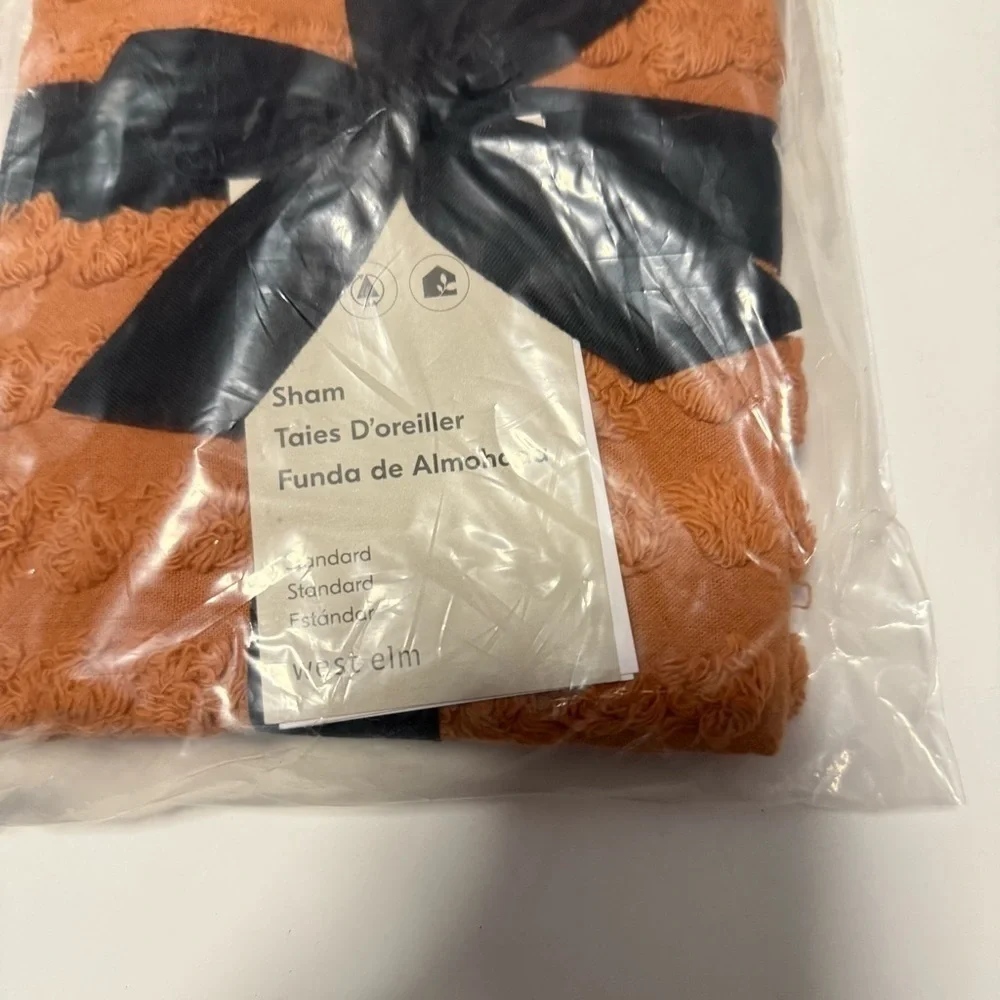 West Elm orange Sham